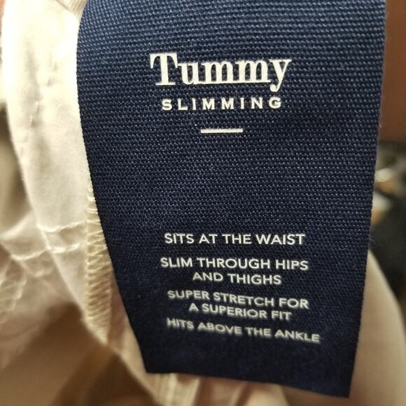 NWT Charter Club Light Tan Tummy Slimming Cropped Trouser Pants - Picture 8 of 10